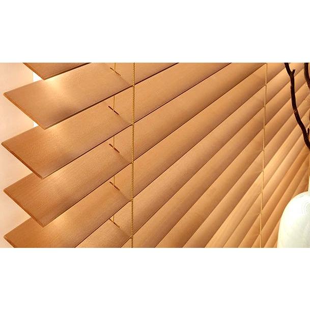 ブラインド 木製（ウッド） 横幅88×高さ138cm カーテンレール取付可能