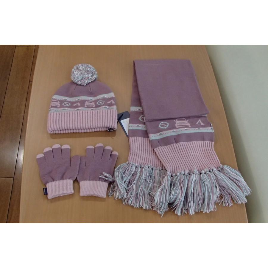 帽子・手袋・マフラーセット ピンク 子ども用 : 旭モータース - 通販