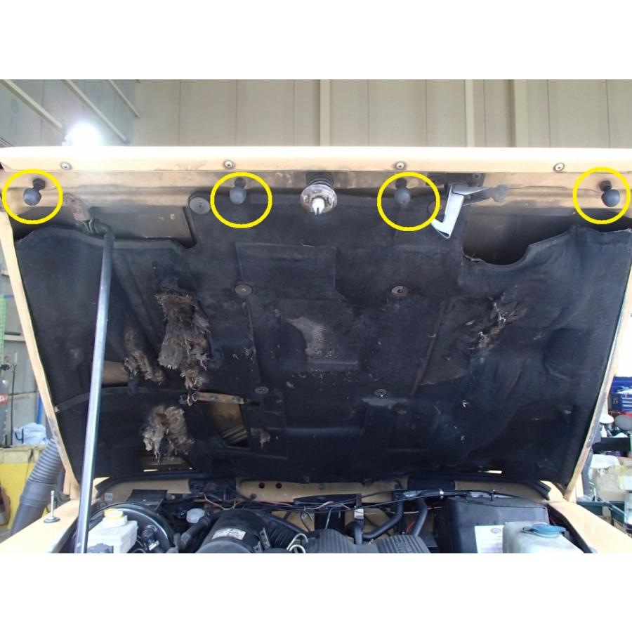 ランドローバー ディフェンダー ボンネットストッパーゴム 〜2006 社外