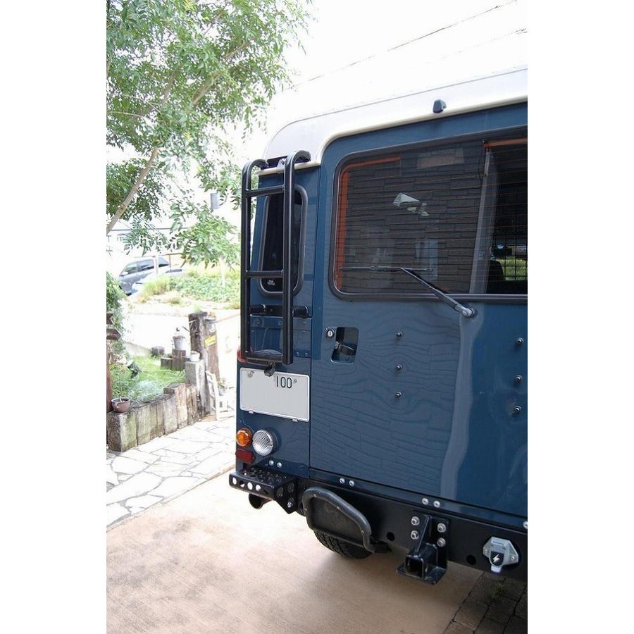 ランドローバー ディフェンダー セパレートリヤラダー＆ステップセット