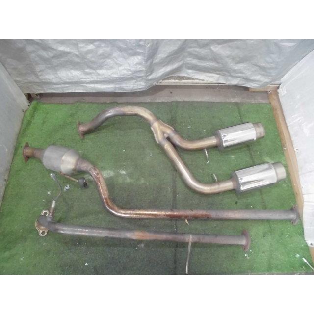 円 経典 ダイハツ コペン L0k スポーツマフラー3点セット D Sport 社外 フロント センター リア