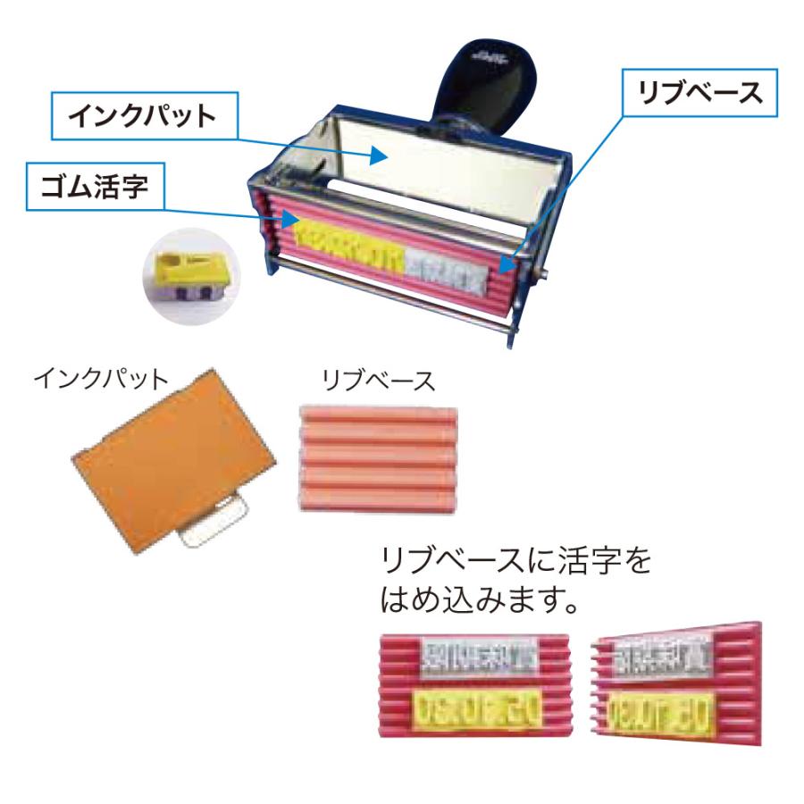 販促品 米穀用印字機 フラットスタンプ セット（本体・インクパット