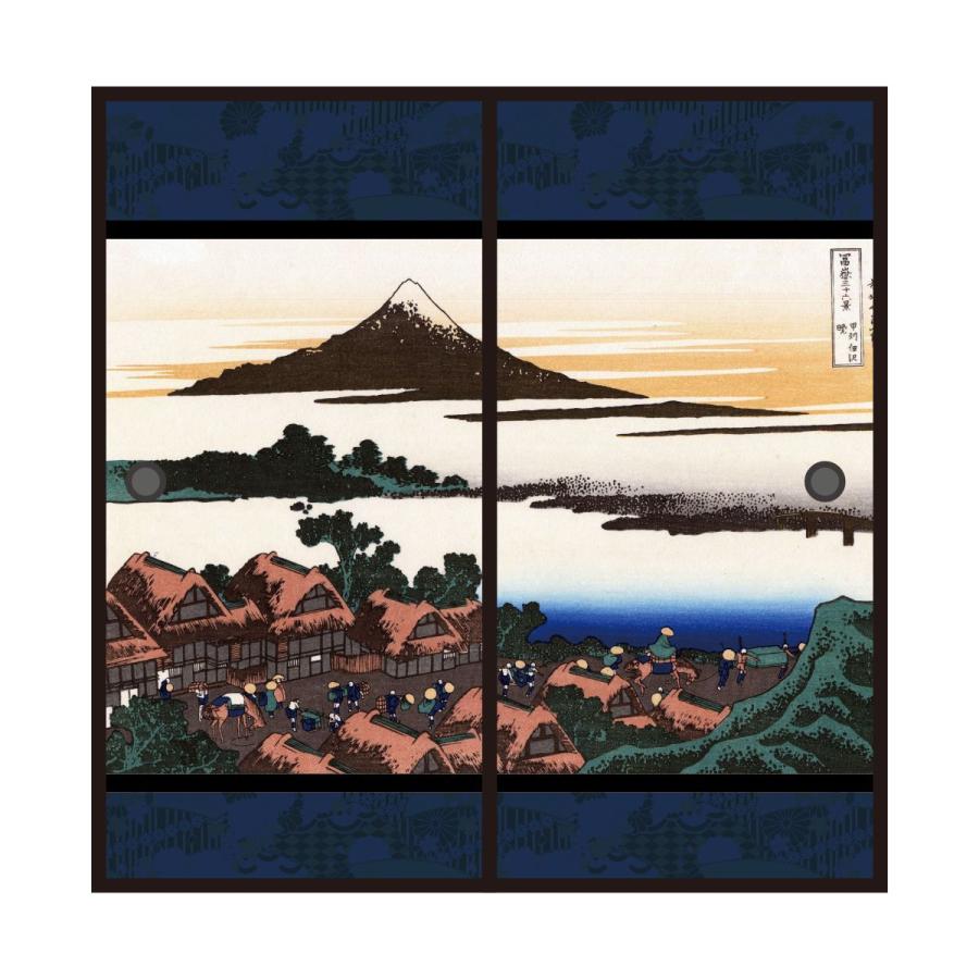 アサヒペン 浮世絵 ふすま紙 葛飾 北斎 甲州伊沢暁 2枚1組 水で貼る