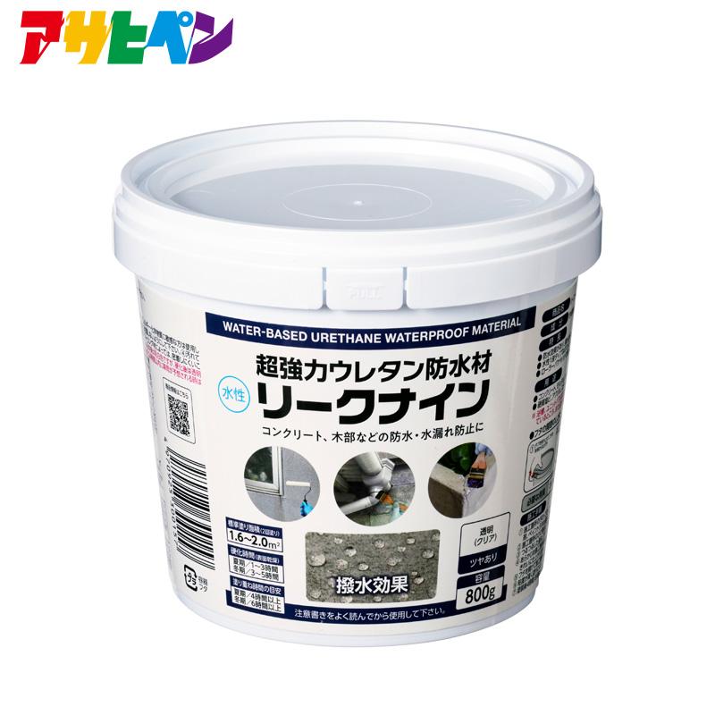 アサヒペン 超強力ウレタン防水材 リークナイン L005 クリア 800g