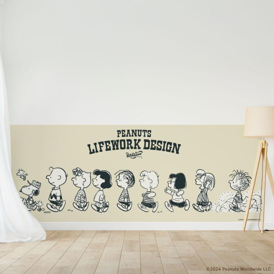 アサヒペン 貼ってはがせる壁紙シート ワークソン ピーナッツ