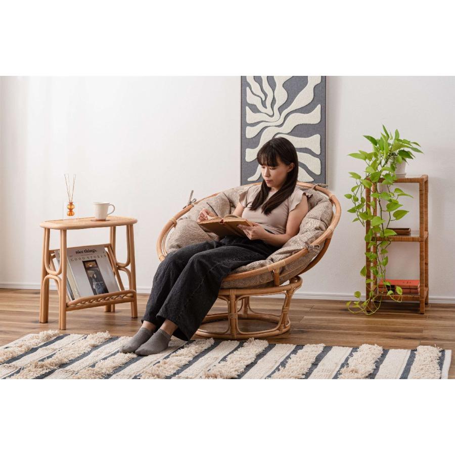 Nest Circle Chair 一人掛けナチュラルブラウンNS-537BR