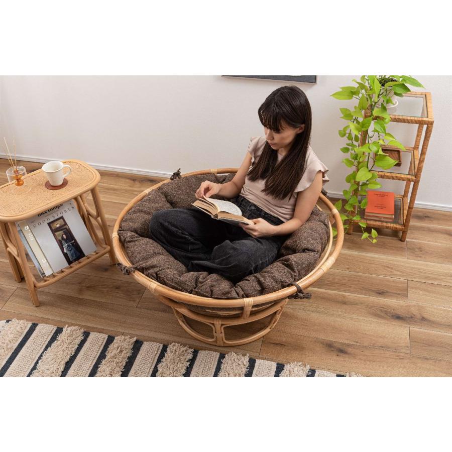 Nest Circle Chair 一人掛けナチュラルブラウンNS-537BR