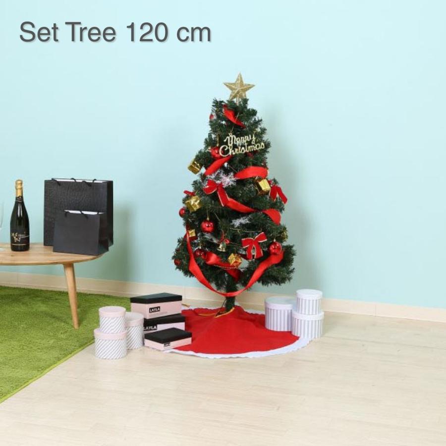 不二貿易（Fuji Boeki） セットツリー120CM レッド 16421 爆買