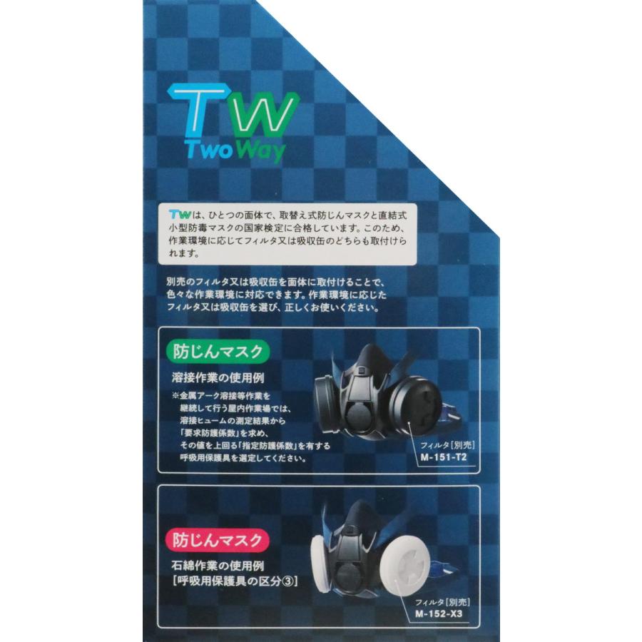 SK11 藤原産業 TW防じん防毒マスク M-150(TW02S) 爆買 : アサヒペン