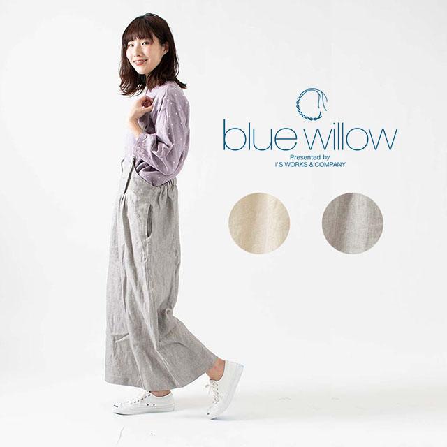 Blue Willow リネンツイルサロペット 0sp ナチュラルファッション コットンリネン 30代 40代 50代 ナチュラル服 大人コーデ 大人かわいい 0sp First Yahoo 店 通販 Yahoo ショッピング