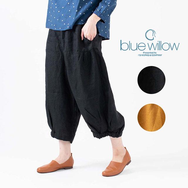 Blue Willow リネンサイドギャザーバルーンパンツ 0sp ナチュラルファッション 麻 30代 40代 50代 ナチュラル服 大人コーデ 大人かわいい Kisumupoly Ac Ke