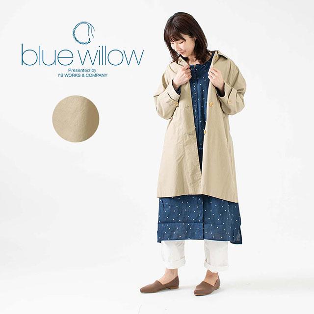 Blue Willow タイプライターステンカラーコート 0sp ナチュラルファッション コットン 綿 40代 50代 ナチュラル服 大人 コーデ カジュアルコーデ 0sp First Yahoo 店 通販 Yahoo ショッピング
