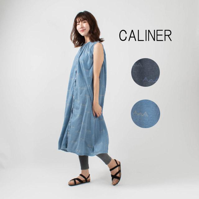 Caliner カリネ 昇華転写プリントノースリーブワンピース ナチュラルファッション 大人かわいい カットワンピ First Yahoo 店 通販 Yahoo ショッピング