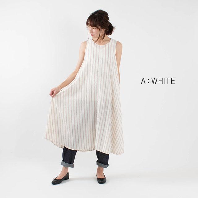 Ichi イチ ランダムストライプ ノースリーブワンピース 0324 ナチュラルファッション ナチュラル服 大人コーデ 大人かわいい 0324 First Yahoo 店 通販 Yahoo ショッピング