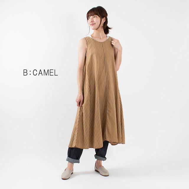 Ichi イチ ランダムストライプ ノースリーブワンピース 0324 ナチュラルファッション ナチュラル服 大人コーデ 大人かわいい 0324 First Yahoo 店 通販 Yahoo ショッピング