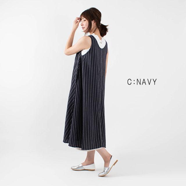 Ichi イチ ランダムストライプ ノースリーブワンピース 0324 ナチュラルファッション ナチュラル服 大人コーデ 大人かわいい 0324 First Yahoo 店 通販 Yahoo ショッピング