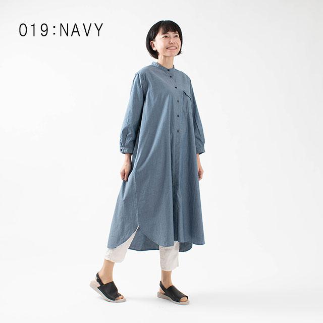 Caliner カリネ スタンド衿シャツワンピース ナチュラルファッション ナチュラル服 40代 50代 大人コーデ 大人かわいい First Yahoo 店 通販 Yahoo ショッピング