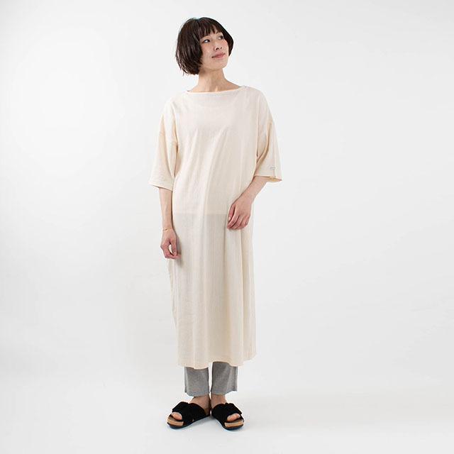 Biwacotton ビワコットンボートネックtドレス 滋賀県 高島ちぢみ 涼しい ナチュラルファッション ナチュラル服 40代 50代 カジュアル シンプル First Yahoo 店 通販 Yahoo ショッピング