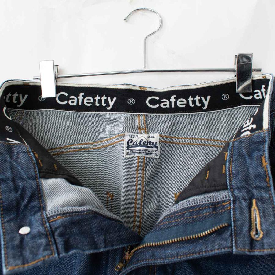カフェッティ　デニムケープ 公式】Cafetty カフェッティ カーブワイドデニム CF0572｜30代