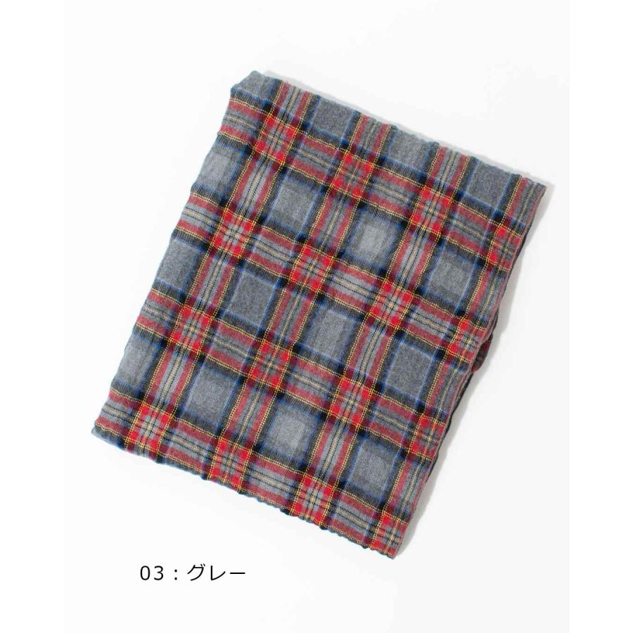prit（プリット） ウールコットンチェックストール P00640レディース