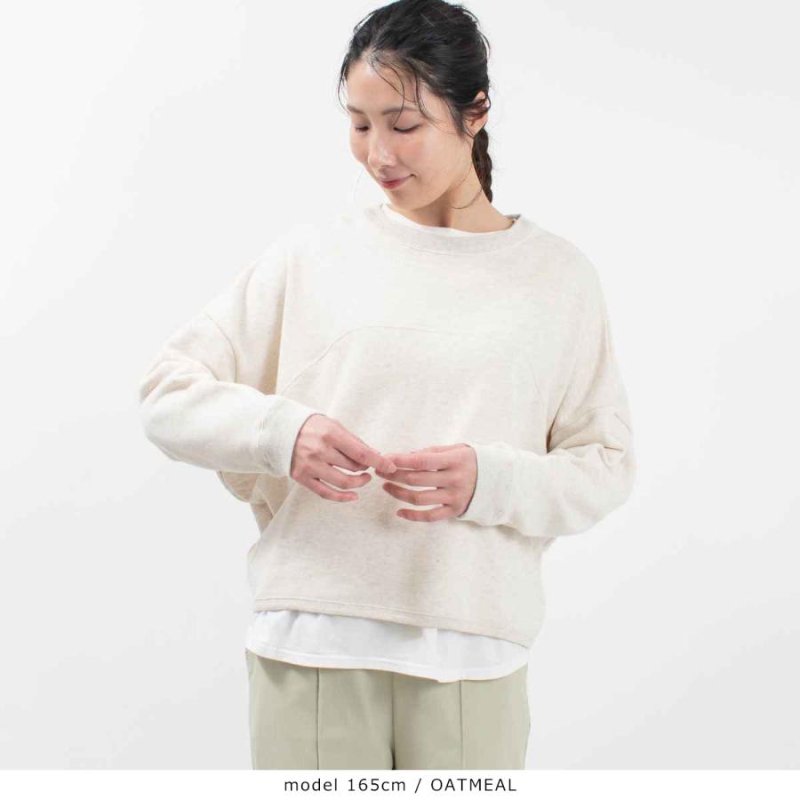 SO[ ] エスオー 長袖コクーンプルオーバー SB-1809 レデース スウェット ナチュラル デイリー 服 30代 40代 50代ファッション  大人 カジュアル シンプル SO SO[ ] エスオー 長袖コクーンプルオーバー SB-1809 レデース