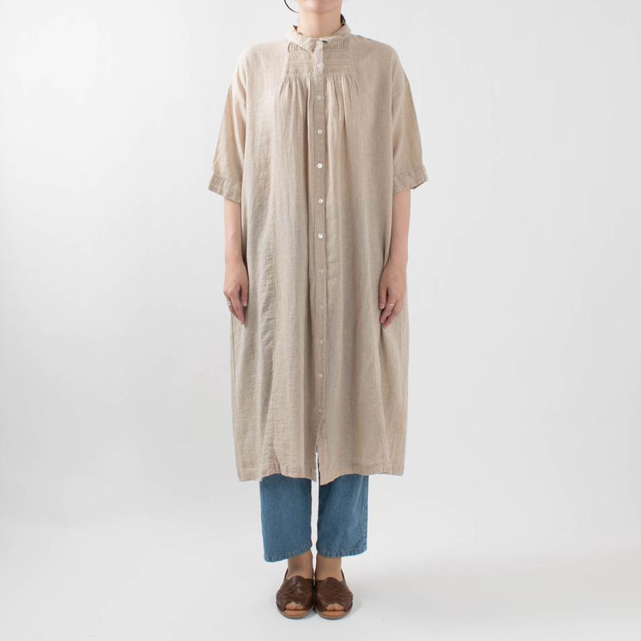 Sun Valley サンバレー 綿麻ガーゼシャツワンピース Sk ナチュラルファッション ナチュラル服 40代 50代 大人コーデ カジュアル シンプル Sk First Yahoo 店 通販 Yahoo ショッピング