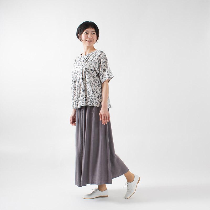 Tukuroi By Sun Valley ツクロイ リネン総柄プリント半袖ブラウス Tk4173 ナチュラルファッション ナチュラル服 40代 50代 シンプル ベーシック Tk4173 First Yahoo 店 通販 Yahoo ショッピング
