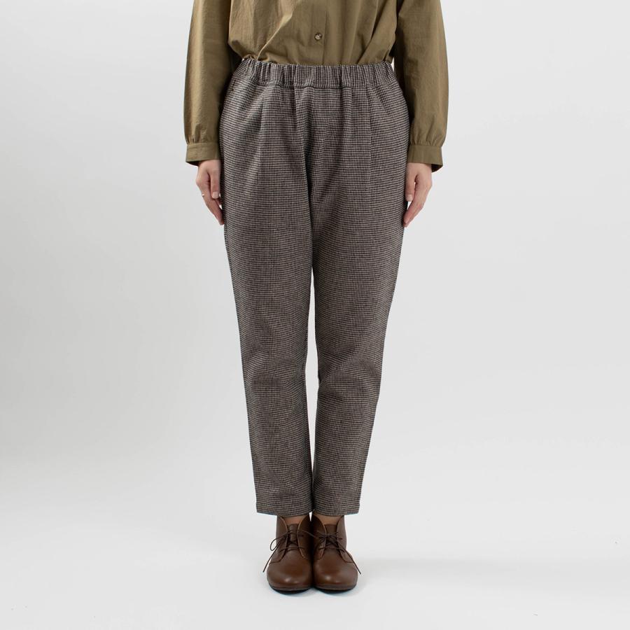 Yarra 綿麻チェックテーパードパンツ Yr 02 344 ナチュラルファッション ナチュラル服 40代 50代 大人コーデ 大人かわいい カジュアル ベーシック Yr 02 344 First Yahoo 店 通販 Yahoo ショッピング