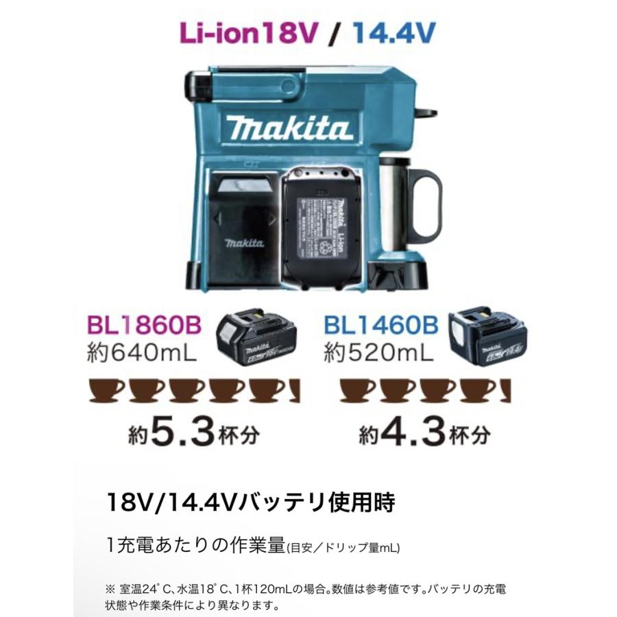 マキタ 充電式コーヒーメーカー CM501DZ 本体のみ スライド式 マキタ 充電式コーヒーメーカー CM501DZ 本体のみ スライド式