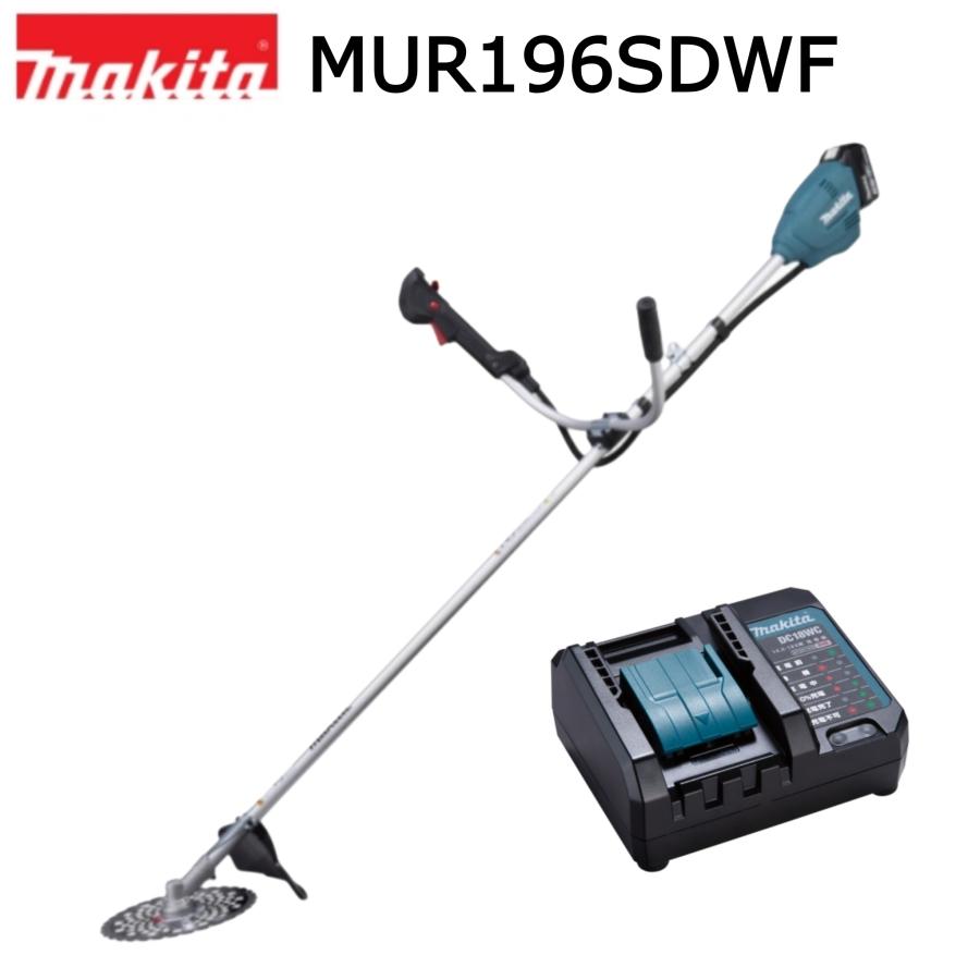 【使用回数少ない/美品✨】充電式草刈機 マキタ makita MUR190SDWF 6.0ahバッテリー付き マキタ（makita） 18V 充電式草刈機 MUR196SDWFセット(DC軽快