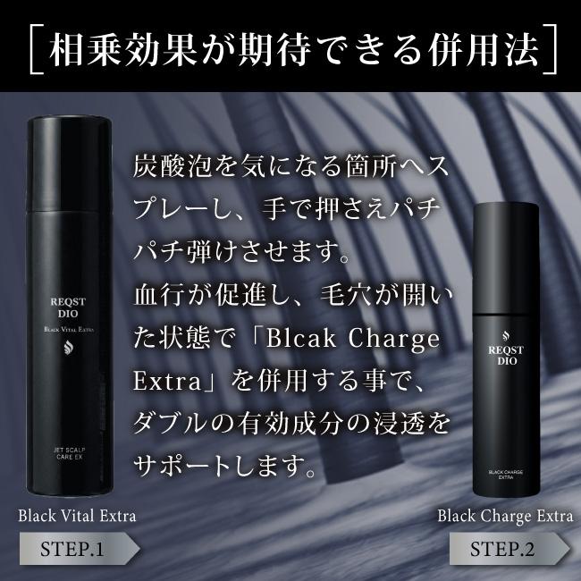 炭酸 育毛剤 BLACK VITAL EXTRA 薬用 男性用 女性用 発毛促進 薄毛