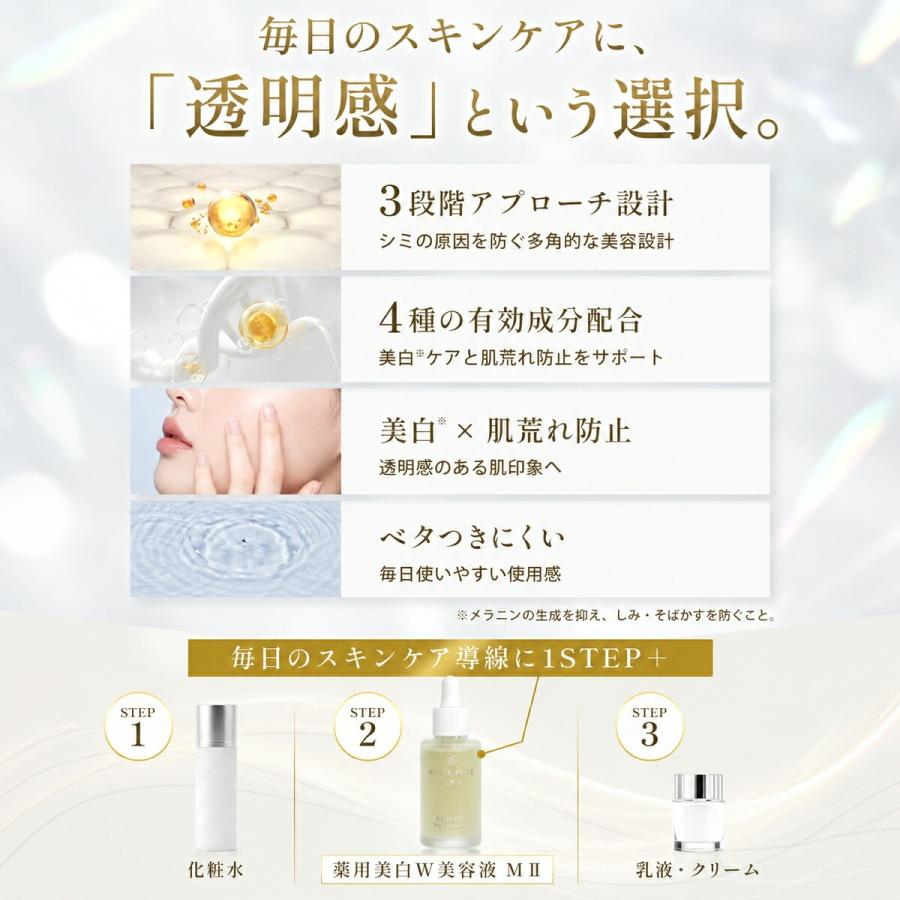 美白 美容液 プラセンタ RESESTA WHITE PURE AQUA しみ そばかす シミ