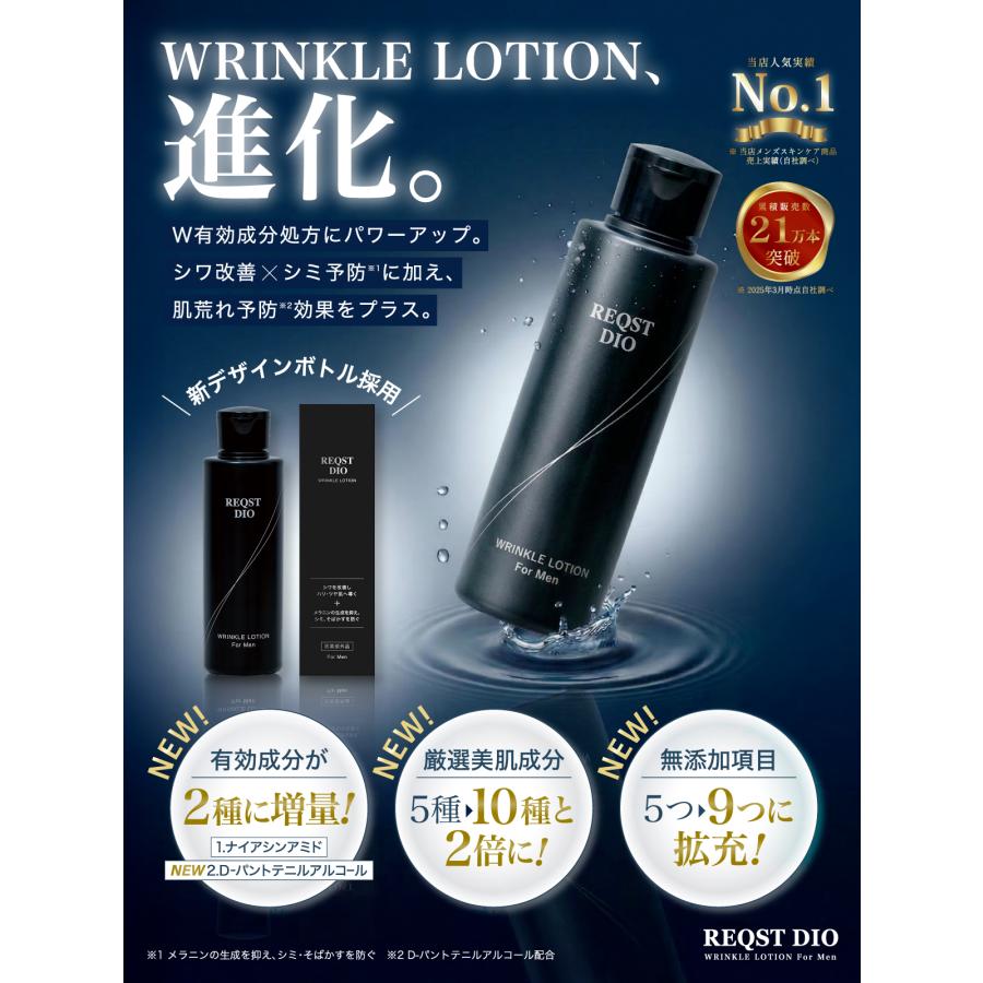 【未使用品】AGEHA BLACK 男性化粧水 シワ改善 化粧水 メンズ ナイアシンアミド REQST DIO スキンケア