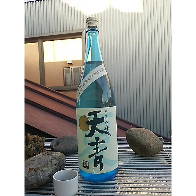 日本酒(夏酒）天青（てんせい）純米吟醸 千峰 生詰1.8L すっきり