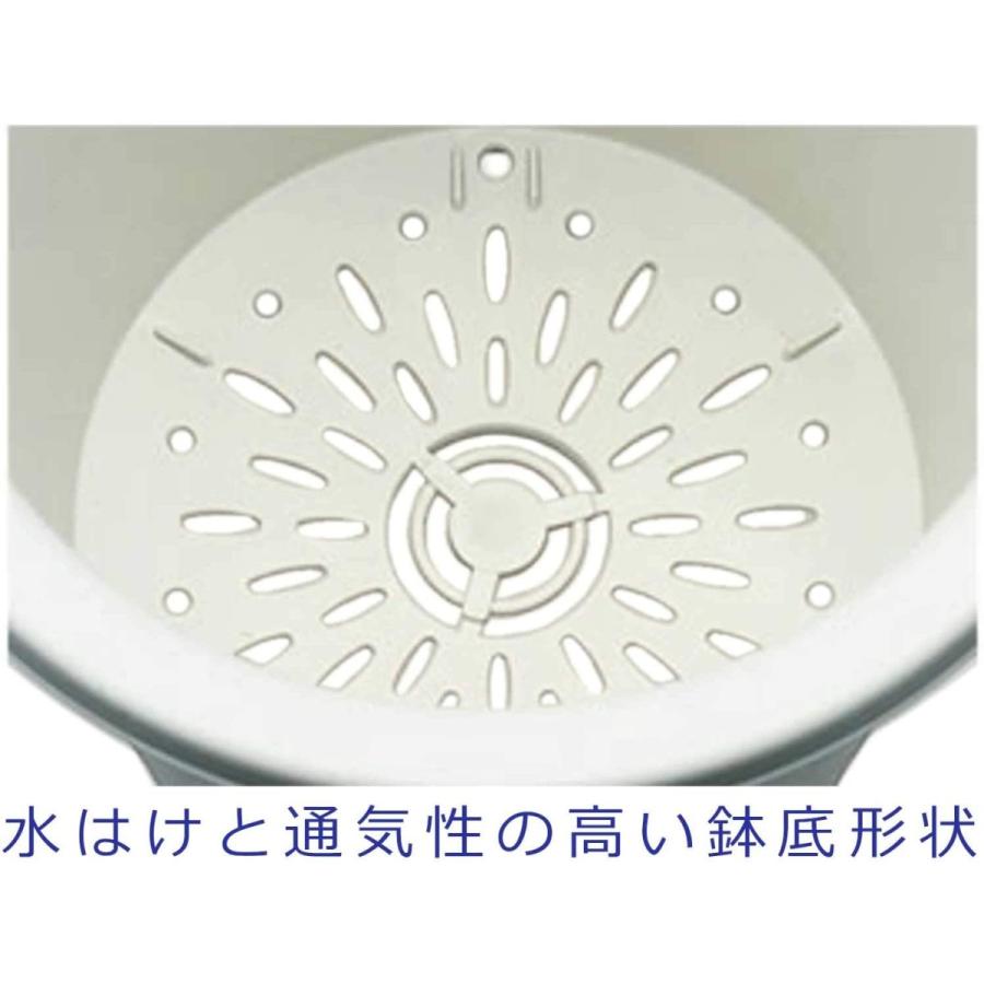 大和プラスチック 菜園鉢 8号 長鉢 ミカゲ Mサイズ 日本製 支柱鉢 5L