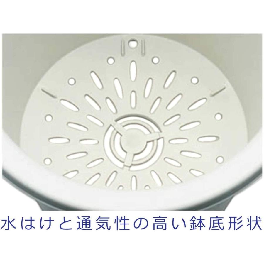 大和プラスチック 菜園鉢 9号 支柱鉢 長鉢 ミカゲ Mサイズ 日本製 8L