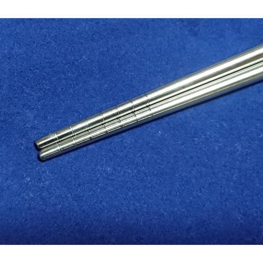 ステンレス 角箸 10膳セット 23cm お箸 箸 23cm 滑り止め 韓国製