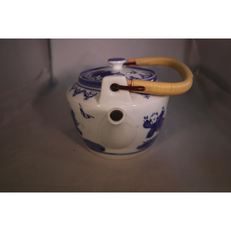 唐子 6号 どびん 土瓶 有田焼 お茶入れ かわいい 和食器 飲食店 ブルー