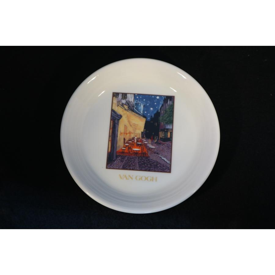 皿 飾り皿 夜のカフェテラス VAN GOGH ゴッホ 皿立て付 ディスプレイ