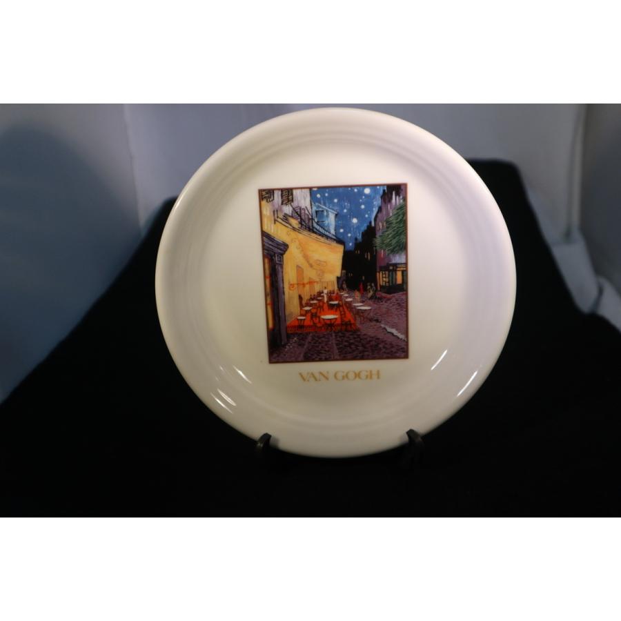 皿 飾り皿 夜のカフェテラス VAN GOGH ゴッホ 皿立て付 ディスプレイ
