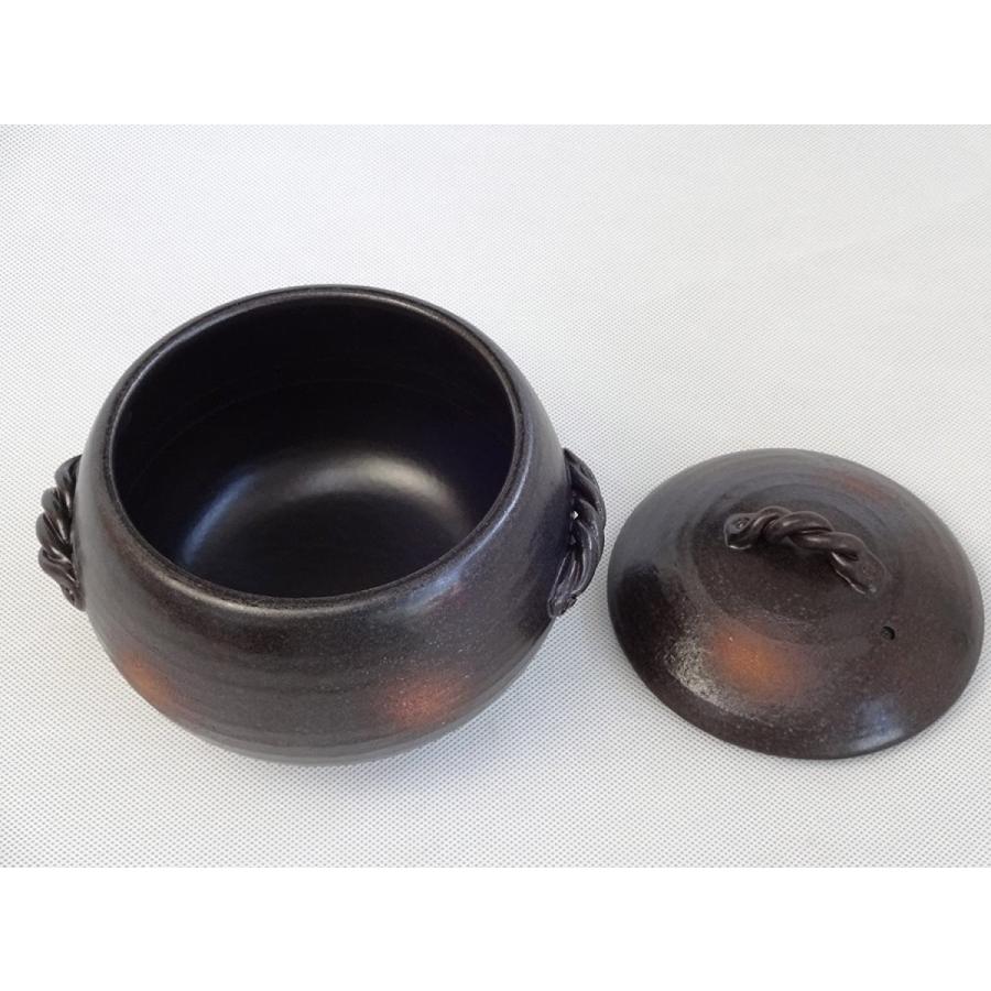 三鈴陶器 土鍋 萬古焼 みすず ごはん鍋 ごはん鍋 3合 日本製 国産 無地