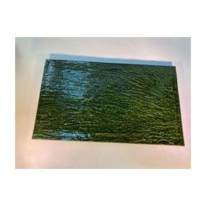 骨董3緑色の陶器製長方形皿 プレート皿 プラスチック 長角 織部 陶器