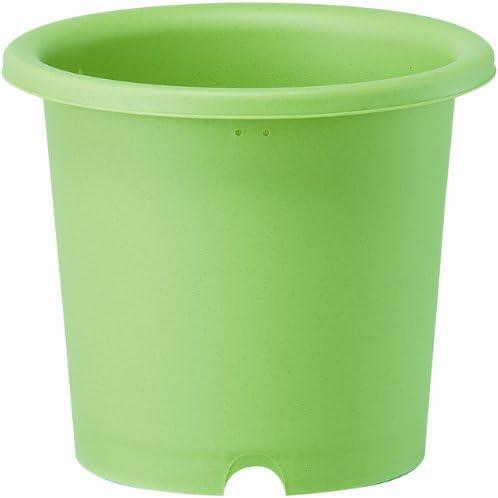 大和プラスチック 菜園鉢 8号 φ270×H220 グリーン 菊鉢 植木鉢 無地 