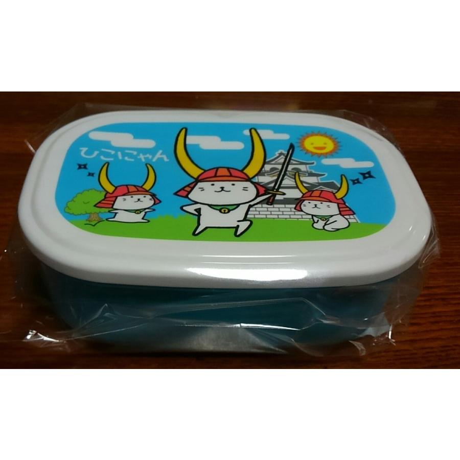 ひこにゃん ランチケース 480ml かわいい ブルー 青色 ねこちゃん 小猫