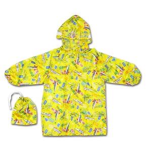 きいろいかっぱ レインコート かっぱ イエロー 巾着袋付 黄色 かわいい ギフト 男の子