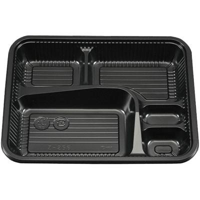 シーピー化成 - 仕出し弁当 Z-256 BS黒仕掛ける600個 使い捨て容れもの 無地 分かりやすい まとめ買い 黒いこと 尖んがり消化 おテイクアウト 弁当箱、水筒-使い捨て弁当箱、紙バック-キッチン、日用品、文具