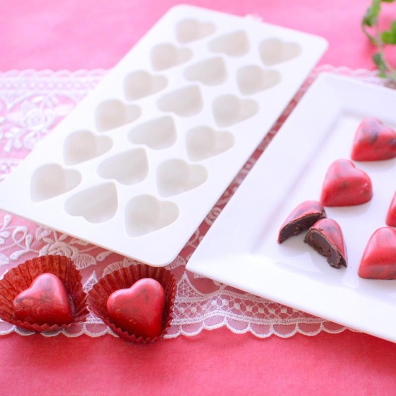 チョコレート型 PCチョコレート流型 ハート18P 爆買 : かっぱ橋 浅井