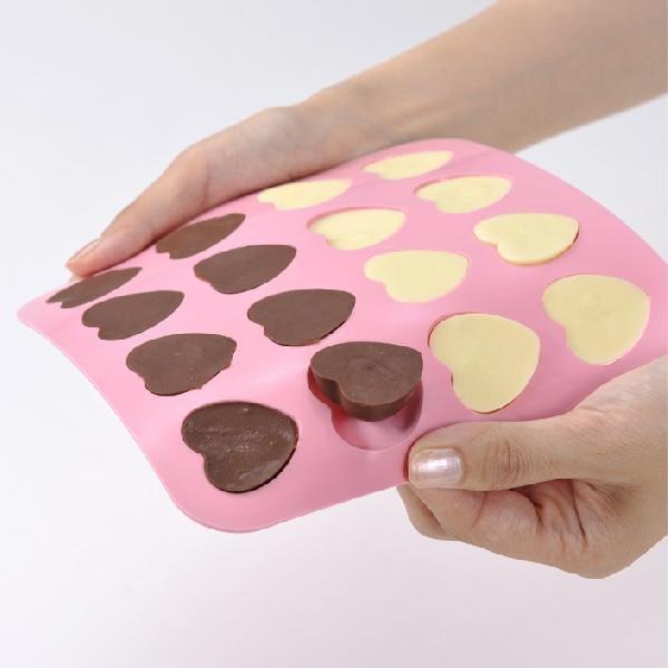チョコレートモールド（ハートピンク）[SIG-51] : かっぱ橋 浅井商店