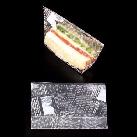 サンドイッチ袋 ヨーロピアン縦型サンド（A） ホワイト 100枚 6853 