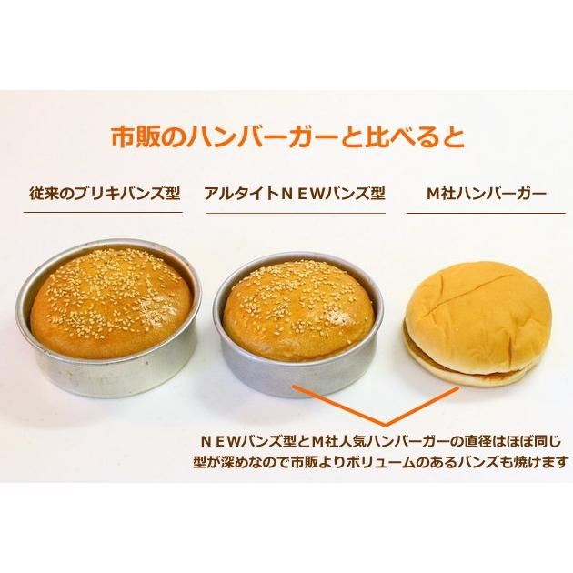 スーパーシリコン加工 アルタイト ＮＥＷバンズ型 4個組 オリジナル商品 ハンバーガー型 ハンバーガー 手作り｜asai-tool｜08